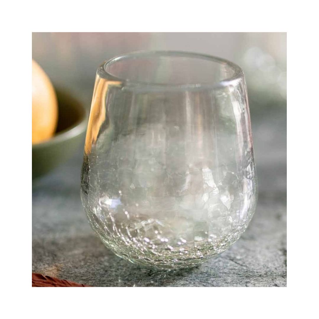 Vaso Rayuela Craquelado