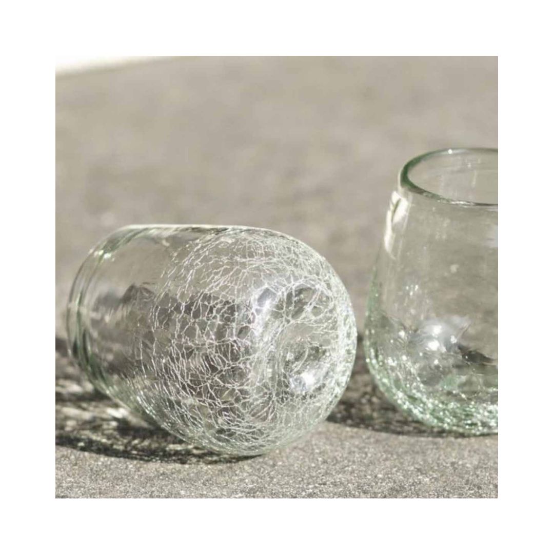 Vaso Rayuela Craquelado